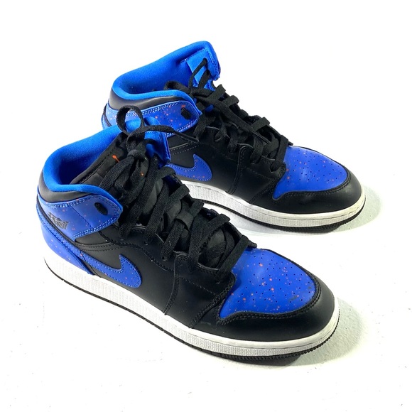 Nike Shoes Nike Air Jordan Blue Paint Splatter Sneakers 85 Poshmark